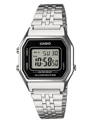 Collection Sølv resin Quartz Unisex ur fra Casio, LA680WEA-1EF