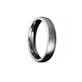 Titanium Vielsesringe, matpoleret overflade, 5 mm bred-ENKELT
