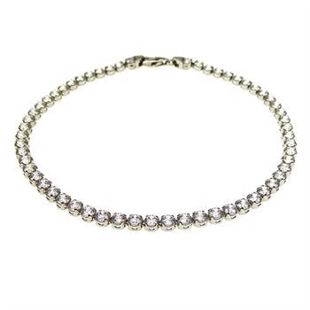 San - Link of joy Tennis CZ 925 Sterling Sølv Armbånd blank, model Tennis-65-AH