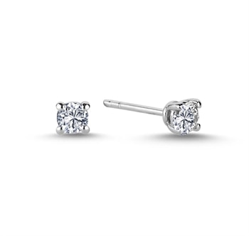 14 kt hvidguld The One ørestikkere med i alt 0,36 ct Diamant Wesselton SI