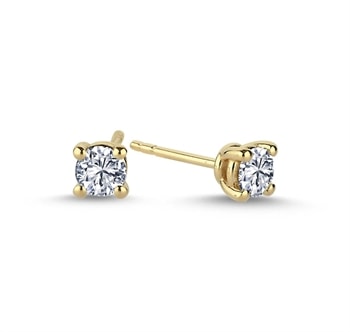 14 kt guld The One ørestikkere med i alt 0,66 ct Diamant Wesselton SI