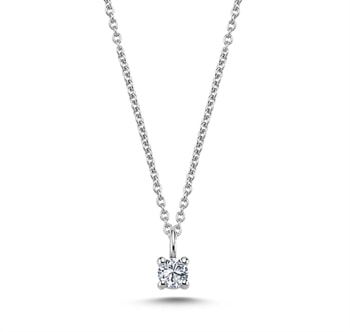 14 kt hvidguld The One vedhæng med i alt 0,18 ct Diamant Wesselton SI