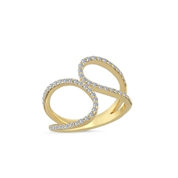 14 kt rødguld Valentina ring med i alt 0,56 ct diamanter Wesselton SI