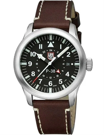 Luminox XA.9521 Mens Watch P-38 Air Pilot GMT 42mm 100M  Herre ur