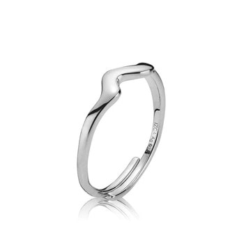 Fingerring i sterling sølv fra Silke x Sistie (justerbar)